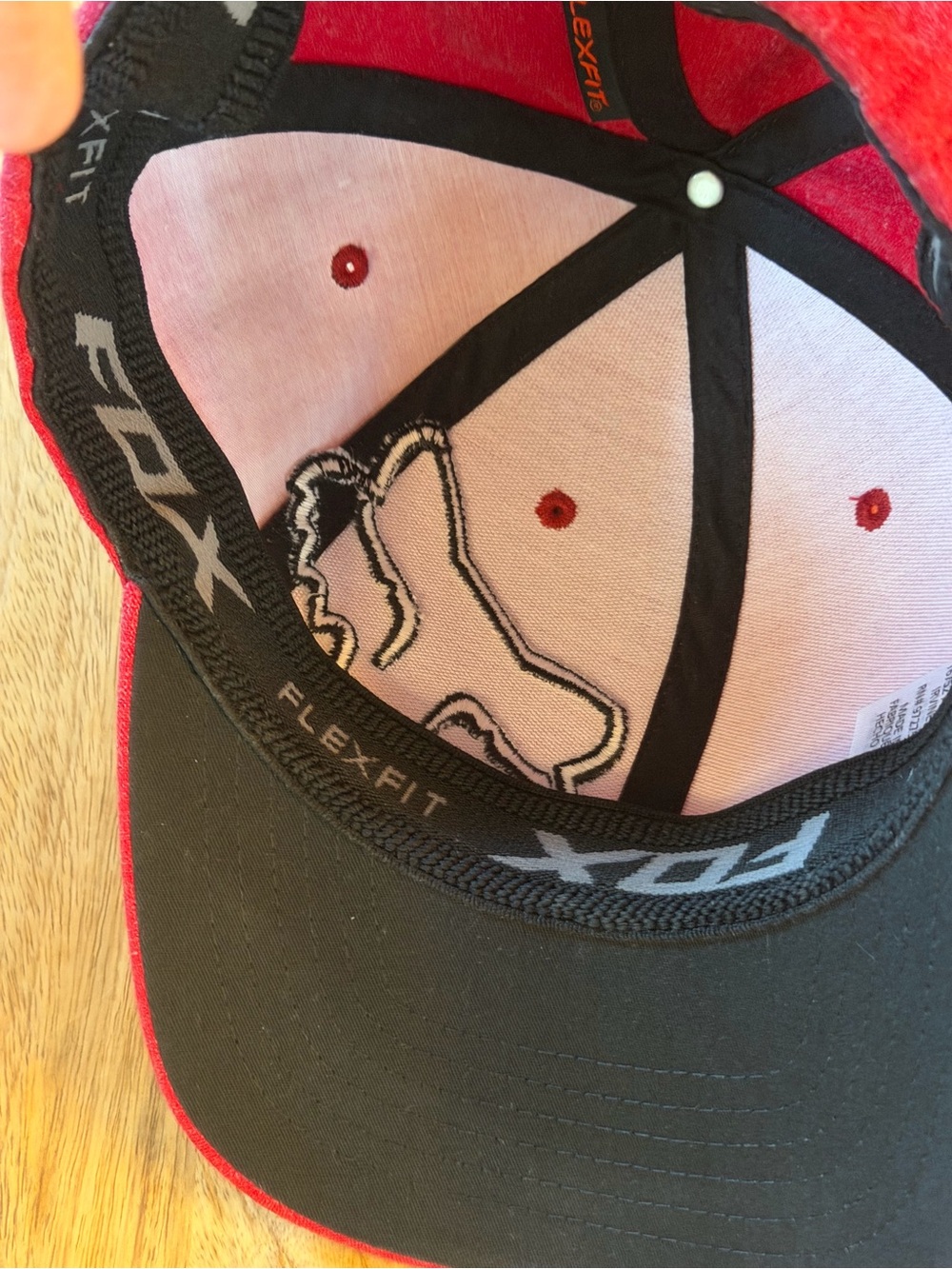 Fox Racing Red Logo Baseball Cap - Picture 6 of 6